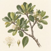 Pencil study of Bucida buceras