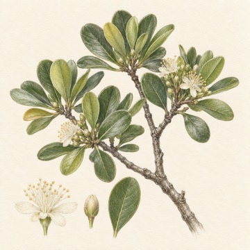 Bucida buceras botanical pencil study Pencil botanical study of Bucida buceras