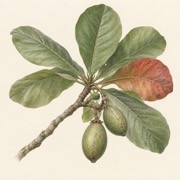 Pencil study of Terminalia catappa