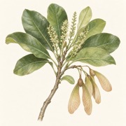 Pencil study of Terminalia ivorensis